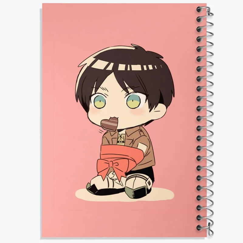 دفتر لیست خرید 50 برگ خندالو طرح ارن یگر انیمه اتک آن تایتان Attack on Titan کد 11054