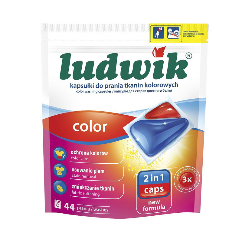 قرص ماشین لباسشویی لودویک مدل Color 2x1 بسته 10 عددی
