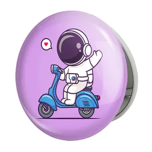 آینه جیبی خندالو طرح فضانورد مدل تاشو کد 25081 