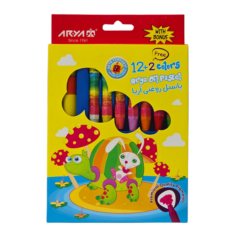 پاستل روغنی 14 رنگ آریا مدل ۲۰۲۷