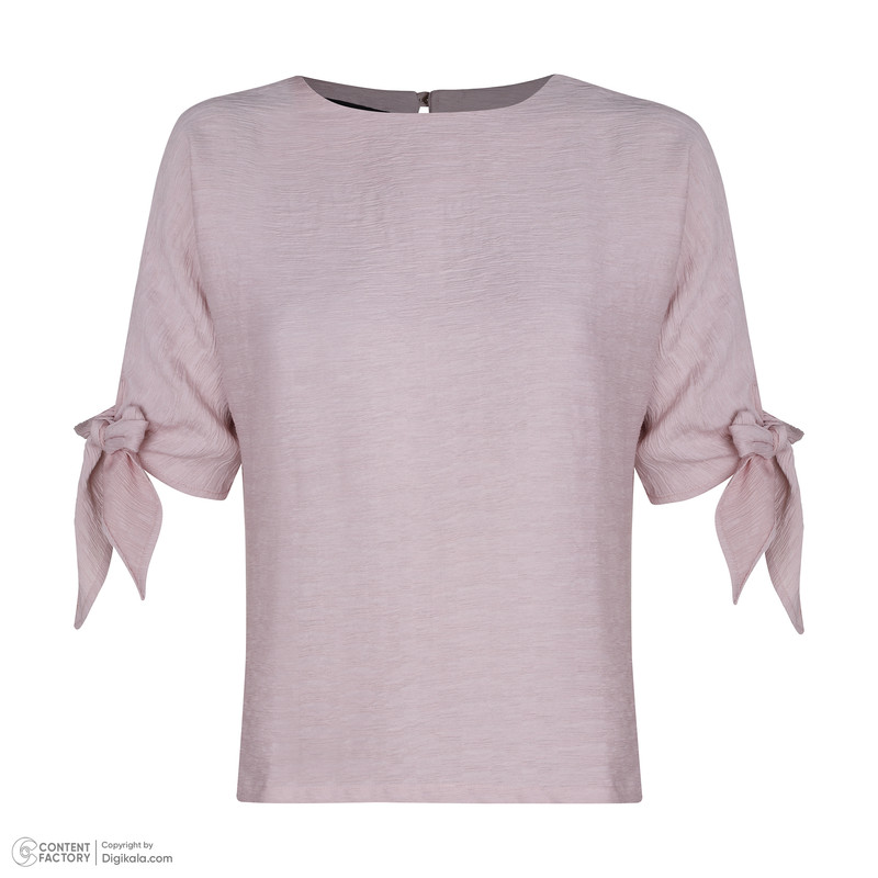 بلوز آستین سه ربع زنانه برنس مدل ارمغان رنگ صورتی