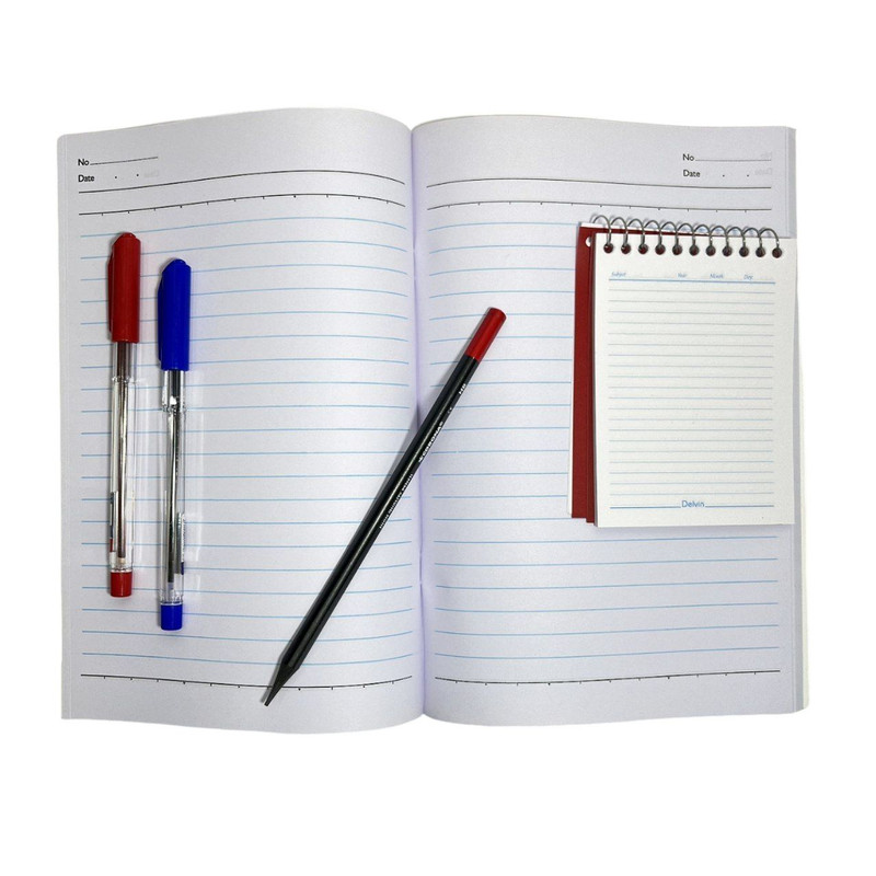 دفتر مشق 60 برگ مدل مرد عنکبوتی به همراه دفترچه و مداد و خودکار مجموعه ۵ عددی