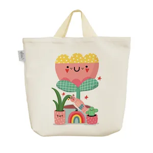 ساک خرید خندالو مدل گل و گلدان کد H1262