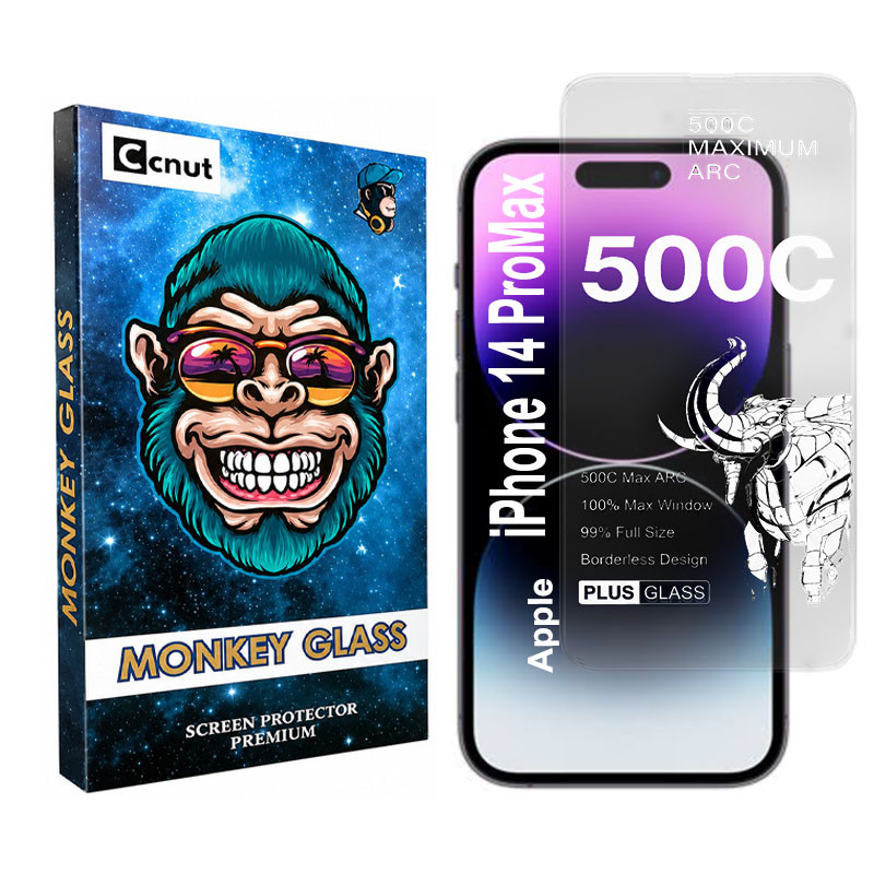 محافظ صفحه نمایش شیشه ای کوکونات مدل 500C-MNK مناسب برای گوشی موبایل اپل  iPhone 14 ProMax