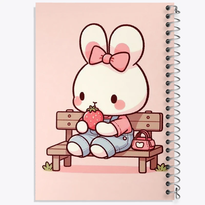 دفتر مشق 100 برگ خندالو طرح خرگوش کیوت کد N1847