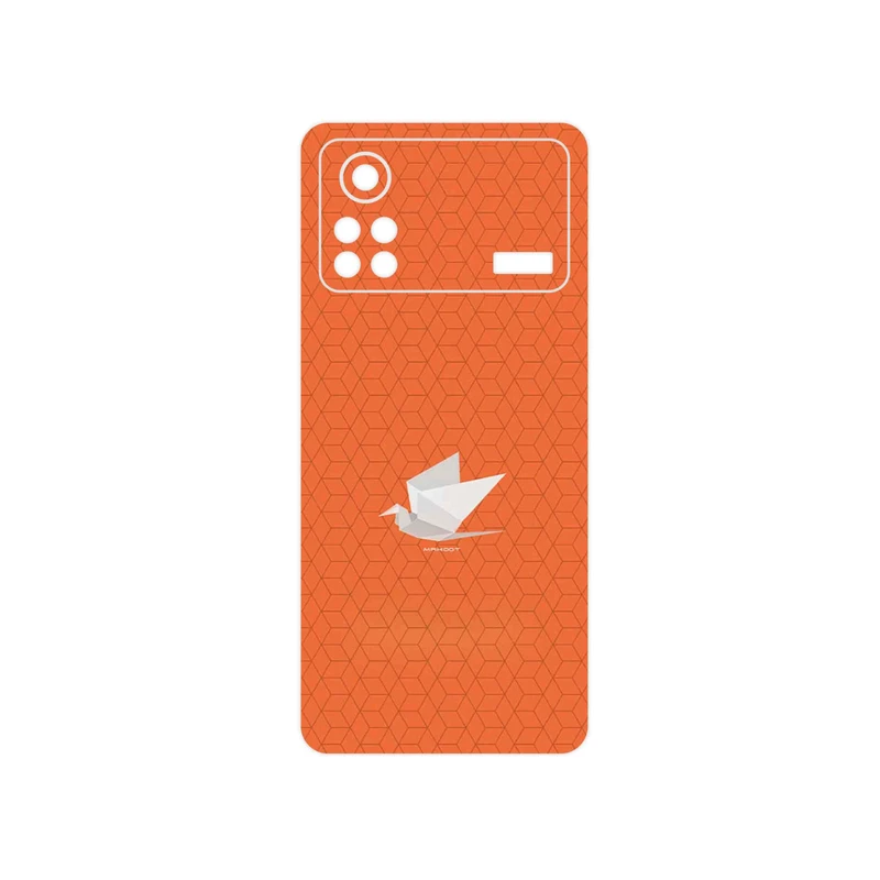 برچسب پوششی ماهوت مدل Minimalist origami bird مناسب برای گوشی موبایل شیائومی Poco X4 Pro 5G