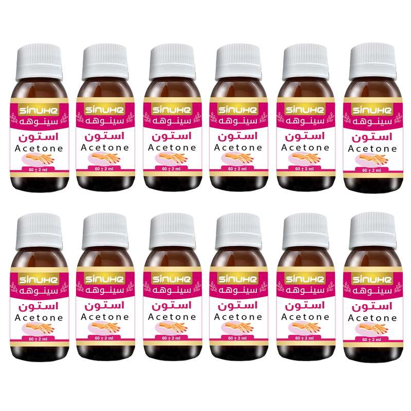 استون لاک پاک کن سینوهه مدل EA60 حجم 60 میلی لیتر بسته 12 عددی