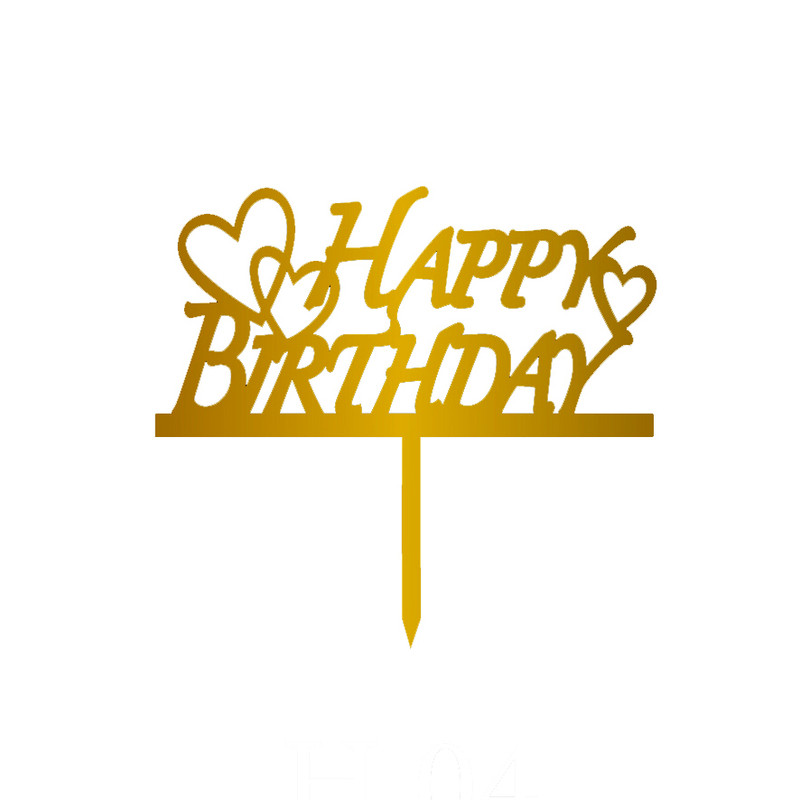 تاپر کیک تولد مدل happy birthday کد H04