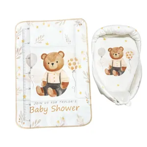 آغوشی نوزاد مدل خرس کد Rn22 به همراه زیرانداز تعویض نوزاد