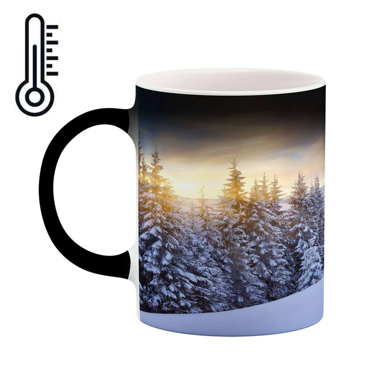 ماگ حرارتی کاکتی مدل منظره برفی کد mgh14861