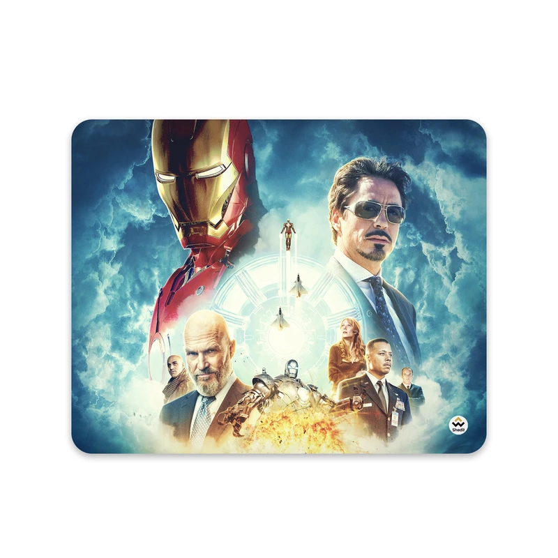 ماوس پد شادیت مدل Iron Man کد555 سایز 24*19 سانتی متر