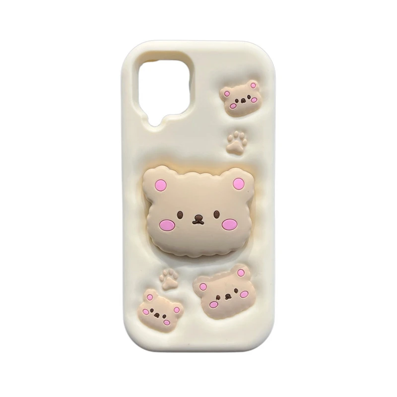 کاور طرح خرس بیسکویتی مناسب برای گوشی موبایل سامسونگ GALAXY A24