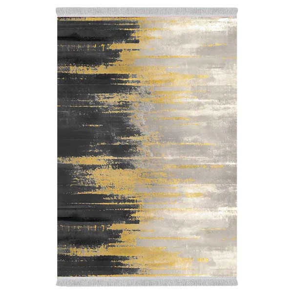 فرش پارچه‌ای دفه مدل فرشینه طرح مدرن کد 411