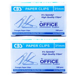 نقد و بررسی گیره کاغذ سی بی اس مدل کلیپس آفیس کد31mm بسته 200 عددی توسط خریداران