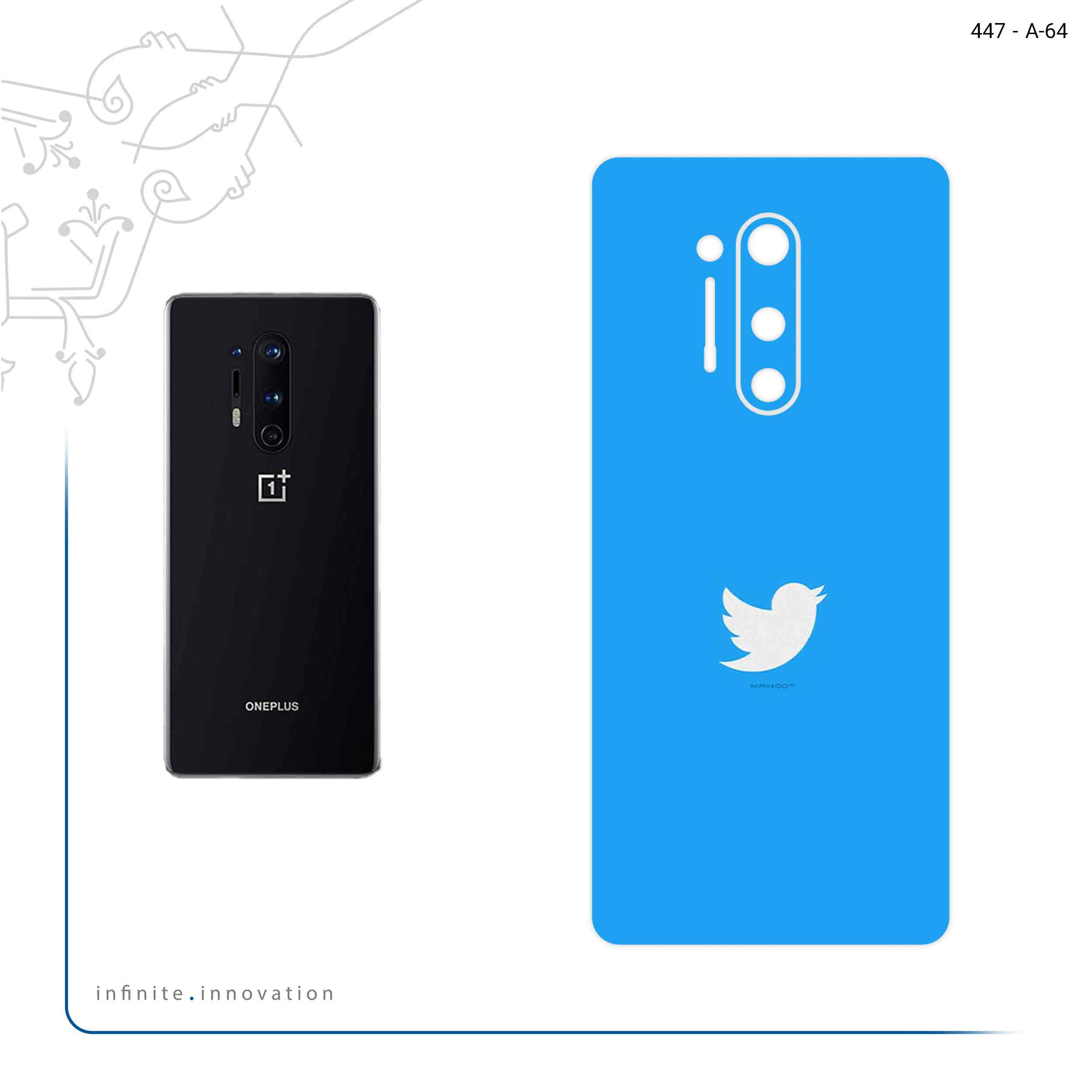 برچسب پوششی ماهوت مدل Tweeter مناسب برای گوشی موبایل وان پلاس 8 Pro