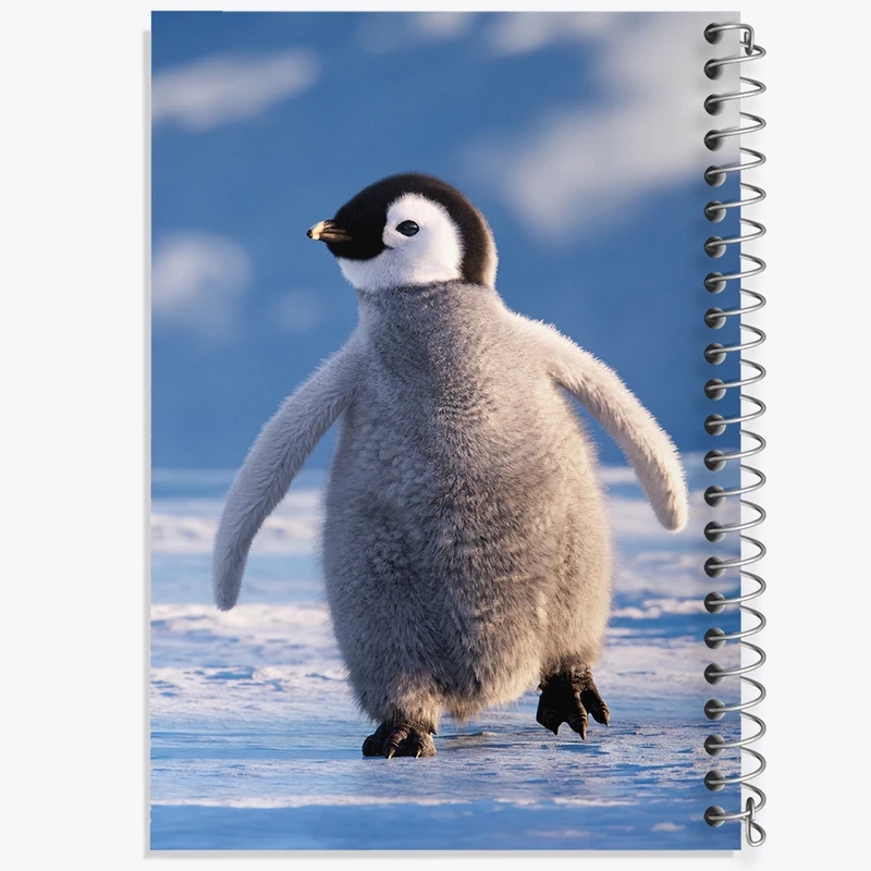 دفتر شطرنجی 50 برگ خندالو مدل پنگوئن کد F583