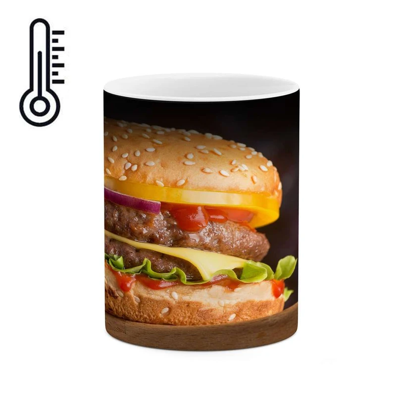 ماگ حرارتی کاکتی مدل همبرگر کد mgh14701