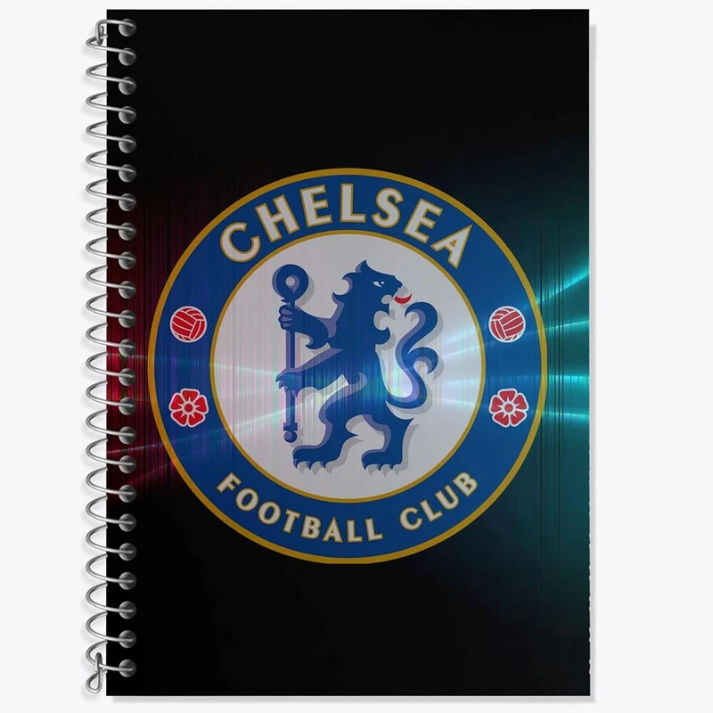 دفتر زبان 50 برگ خندالو مدل سه خط طرح باشگاه چلسی کد 26557