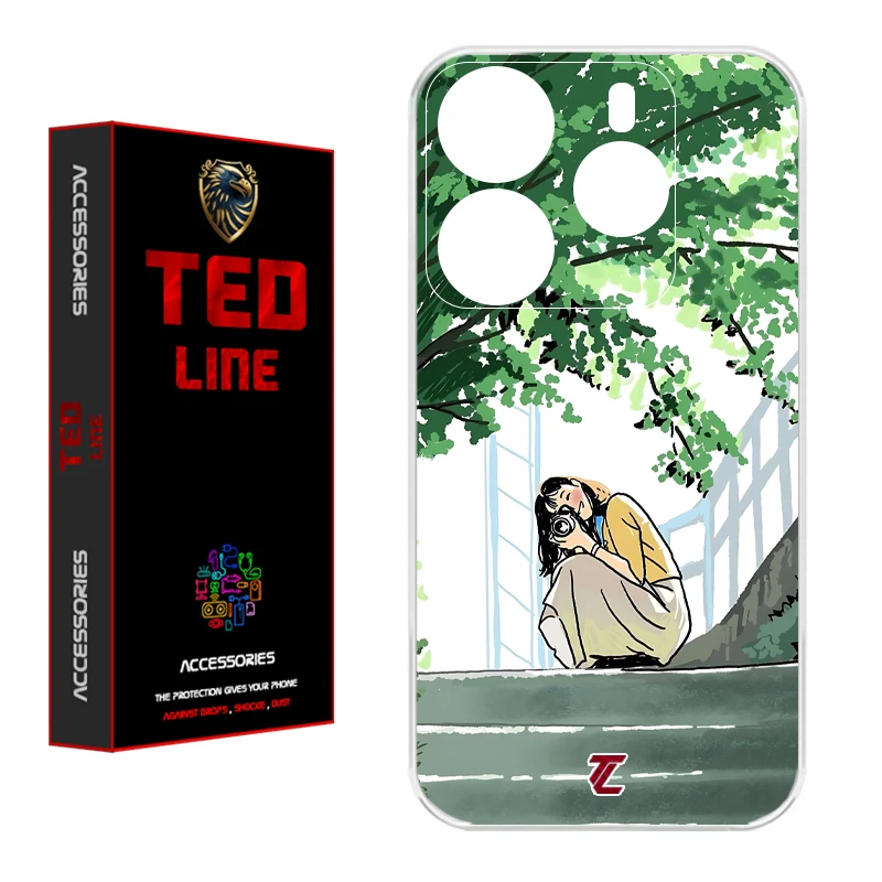 کاور تدلاین طرح دختر عکاس کد 1206 مناسب برای گوشی موبایل شیائومی Redmi Note 14 4G