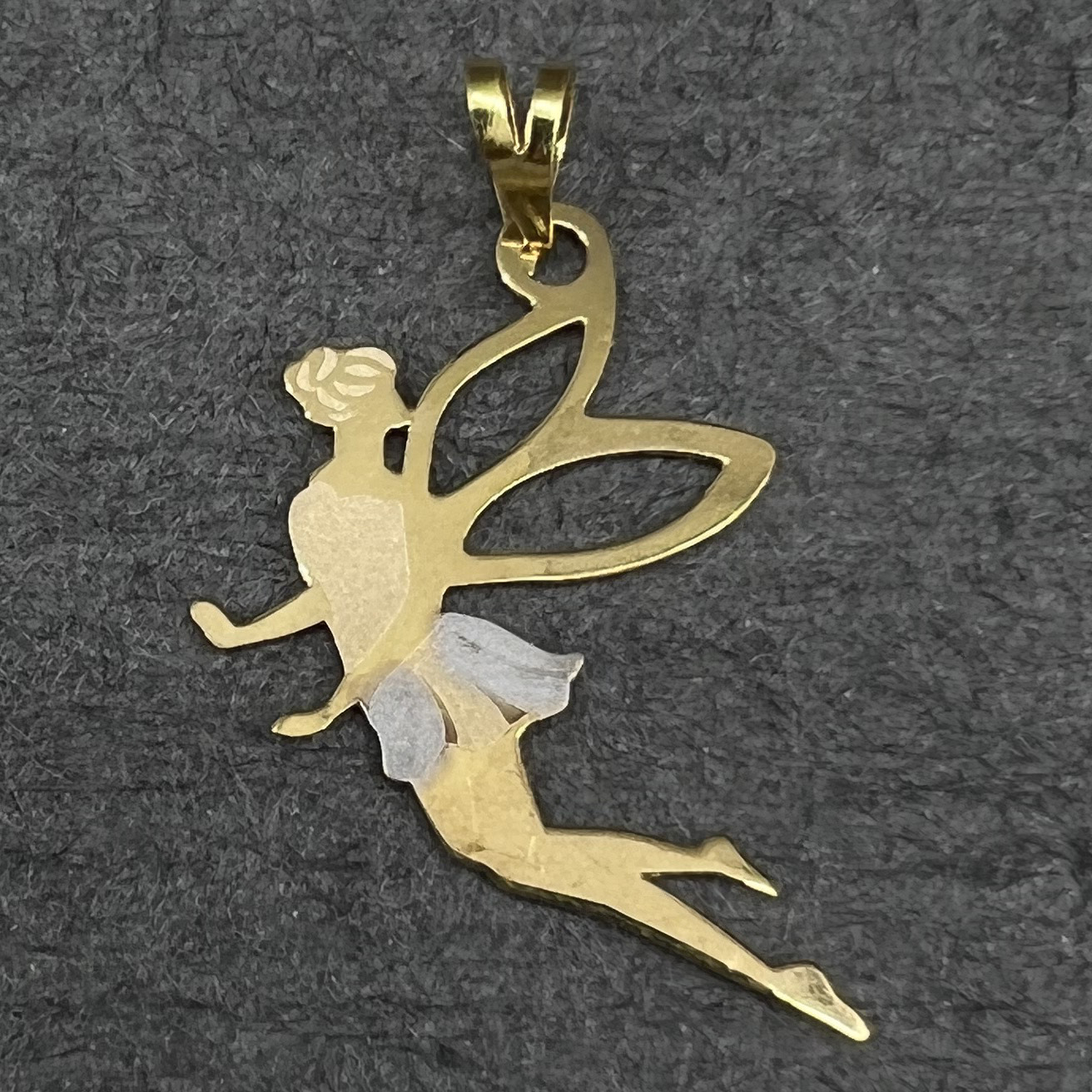 آویز گردنبند طلا 18 عیار دخترانه دوست خوب مدل dk857