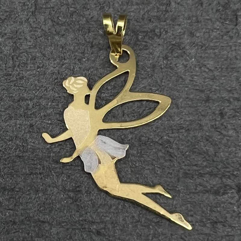 آویز گردنبند طلا 18 عیار دخترانه دوست خوب مدل dk857