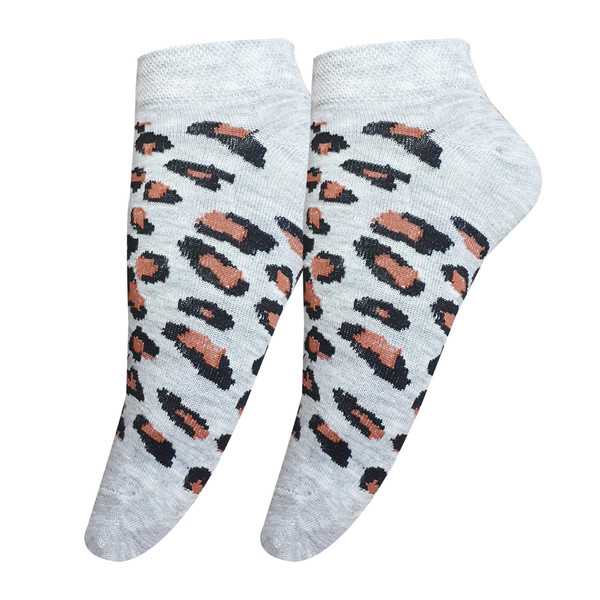 جوراب ساق کوتاه زنانه تن پوش هنگامه مدل پلنگی کد to02