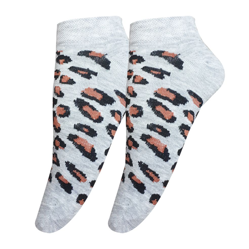 جوراب ساق کوتاه زنانه تن پوش هنگامه مدل پلنگی کد to02 -  - 1
