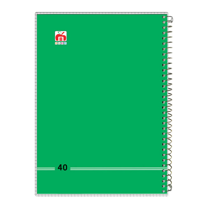 دفتر 40 برگ آلما مدل کلاسیک طرح طلقی کد 7484