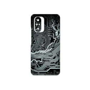 MAHOOT Black-Printed-Circuit-Board Cover Sticker for Xiaomi Poco F3 5G