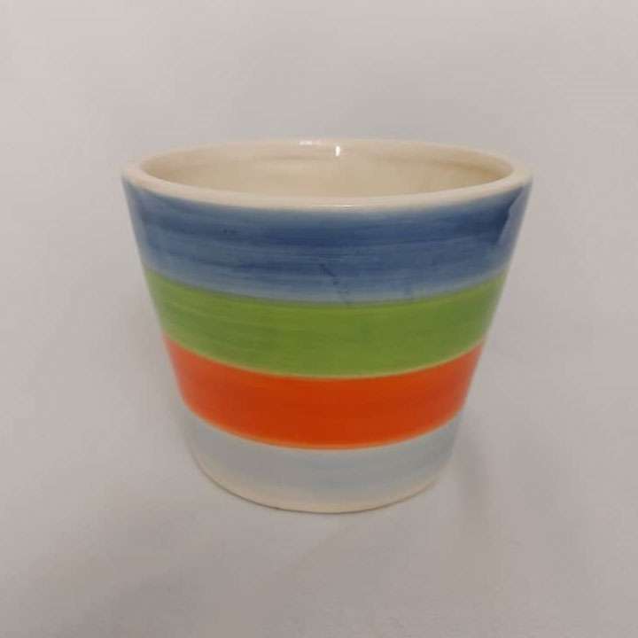 گلدان طرح رنگین مدل BLB2