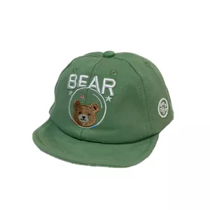 کلاه کپ بچگانه مدل تدی بیر رنگ سبز