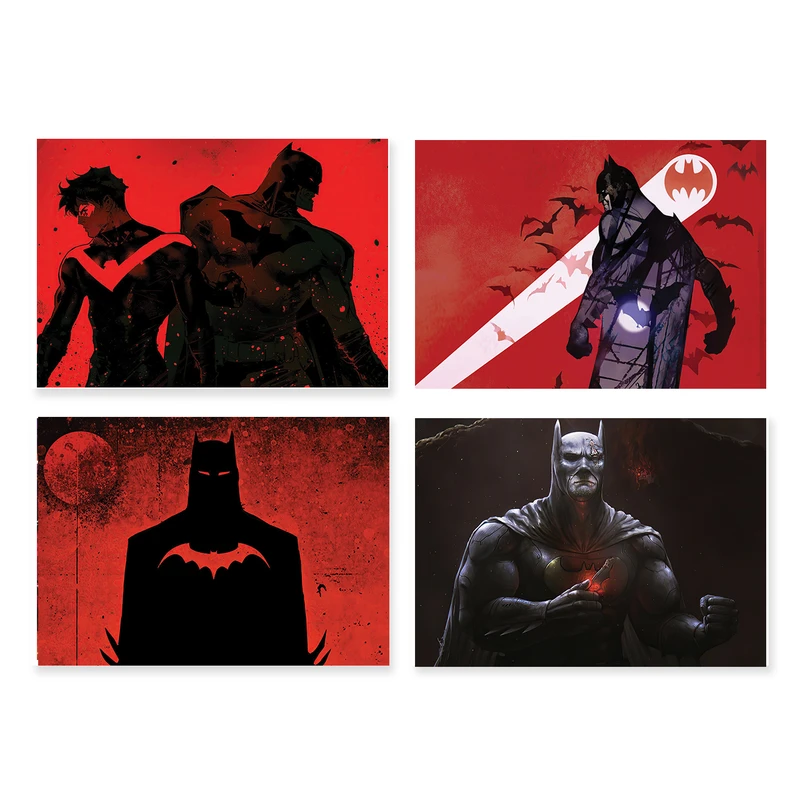 پوستر طرح بتمن کد A-2199- Batman مجموعه 4 عددی