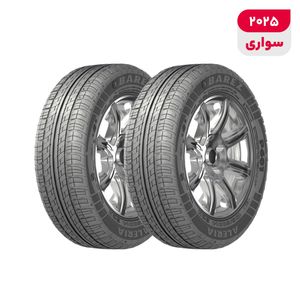 لاستیک خودرو رادیال بارز مدل P602 Aleria با کاربری سواری و سایز رینگ 14 اینچ، فاق 60 درصد پهنا و پهنای 185 میلیمتر، شاخص تحمل وزن 82 و شاخص سرعت H (حداکثر سرعت 210 کیلومتر بر ساعت)، ساخت ایران، دارای تایر تیوبلس، 2 حلقه