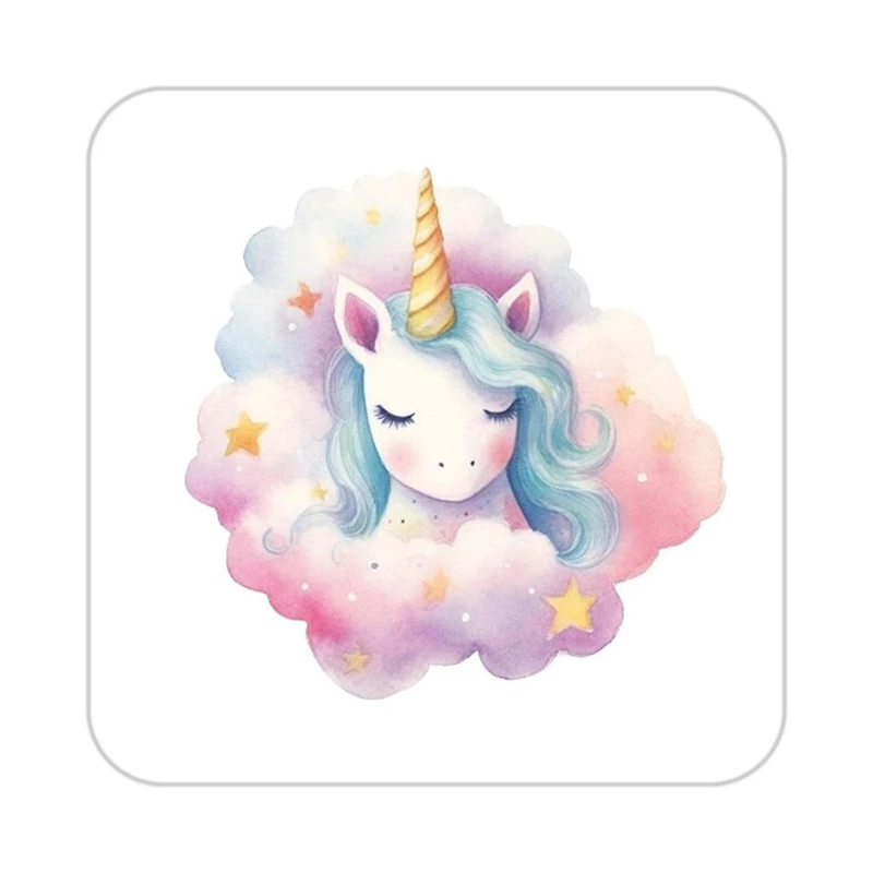 زیر لیوانی کاکتی طرح اسب تک شاخ و یونیکورن مدل mp32807