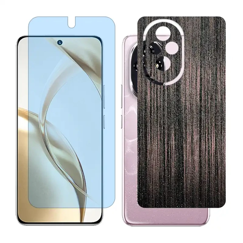 محافظ صفحه نمایش مات آنتی بلو گلس مدل Together مناسب برای گوشی موبایل آنر 200 / Honor 200 به همراه برچسب پوششی پشت گوشی