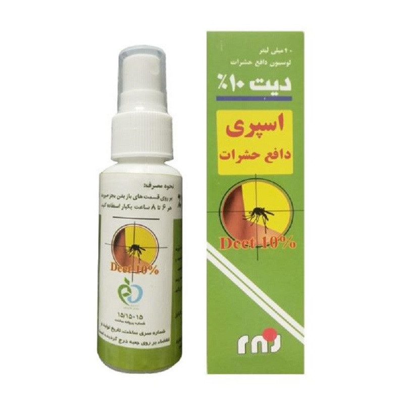 اسپری بدن دور کننده حشرات آر ان جی مدل DEET 10% حجم 40 میلی لیتر