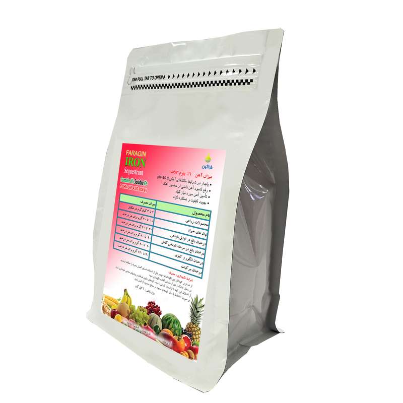 كود آهن پودری 6% کلات فراگین مدل سکوسترن وزن 1000 گرم