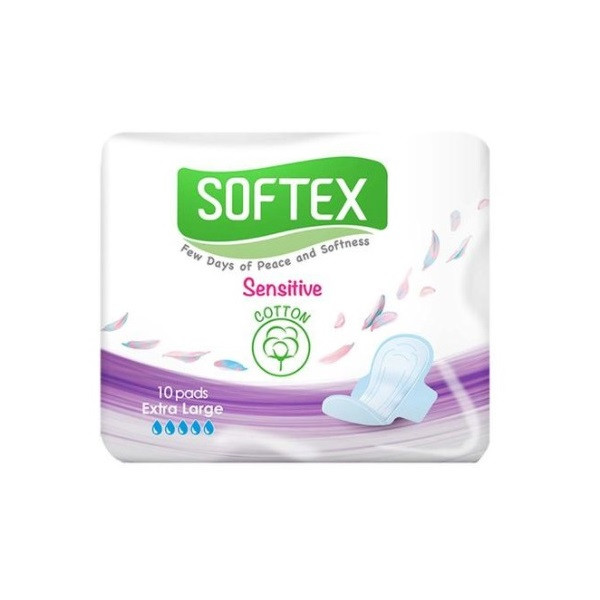 نوار بهداشتی سافتکس مدل Sensitive مجموعه 2 عددی