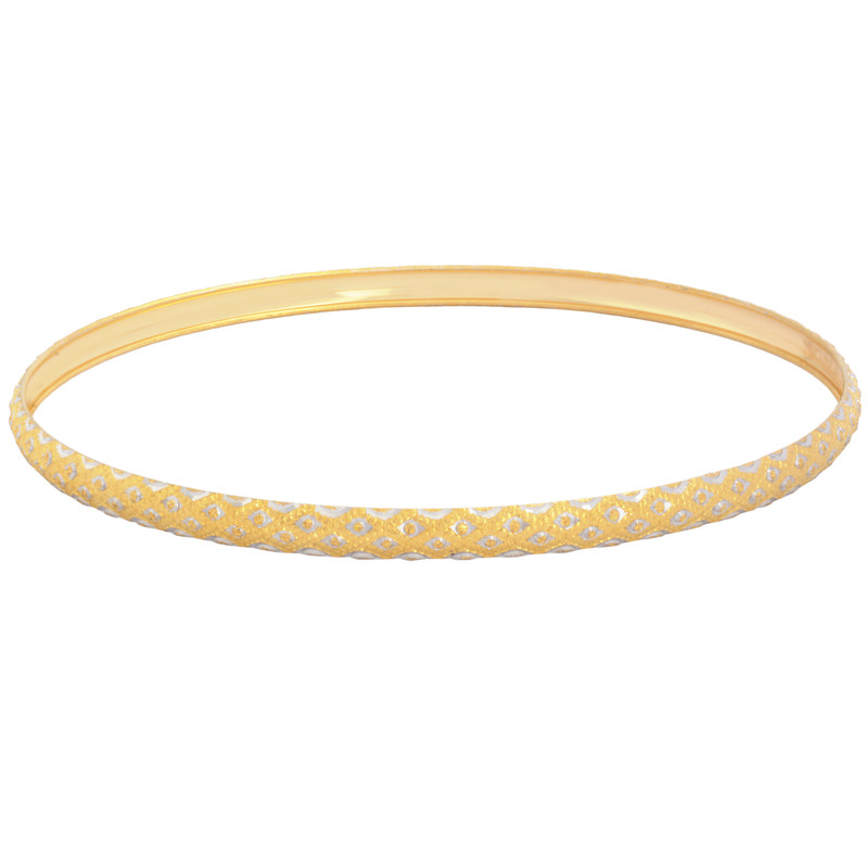 النگو طلا 18 عیار زنانه طلای مستجابی مدل گلبهار کد z4