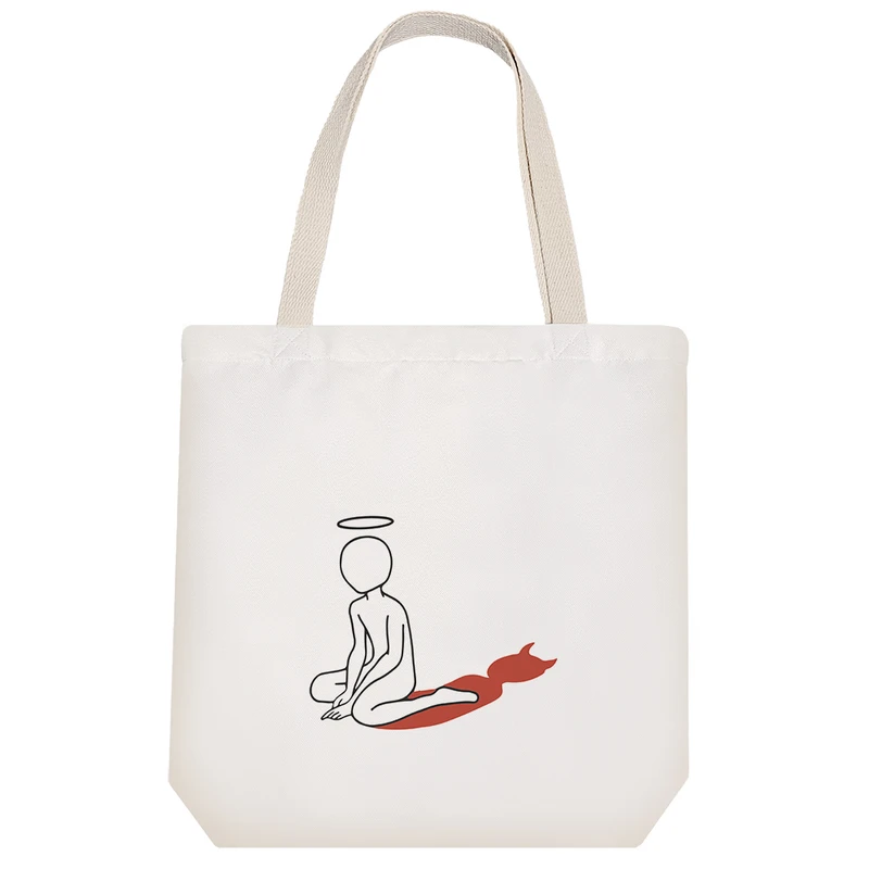 ساک خرید خندالو مدل فرشته و شیطان کد 6391