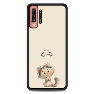AKAM AMC-WSGA70-ANIMALS QOUTES-7 Cover For Samsung Galaxy A70