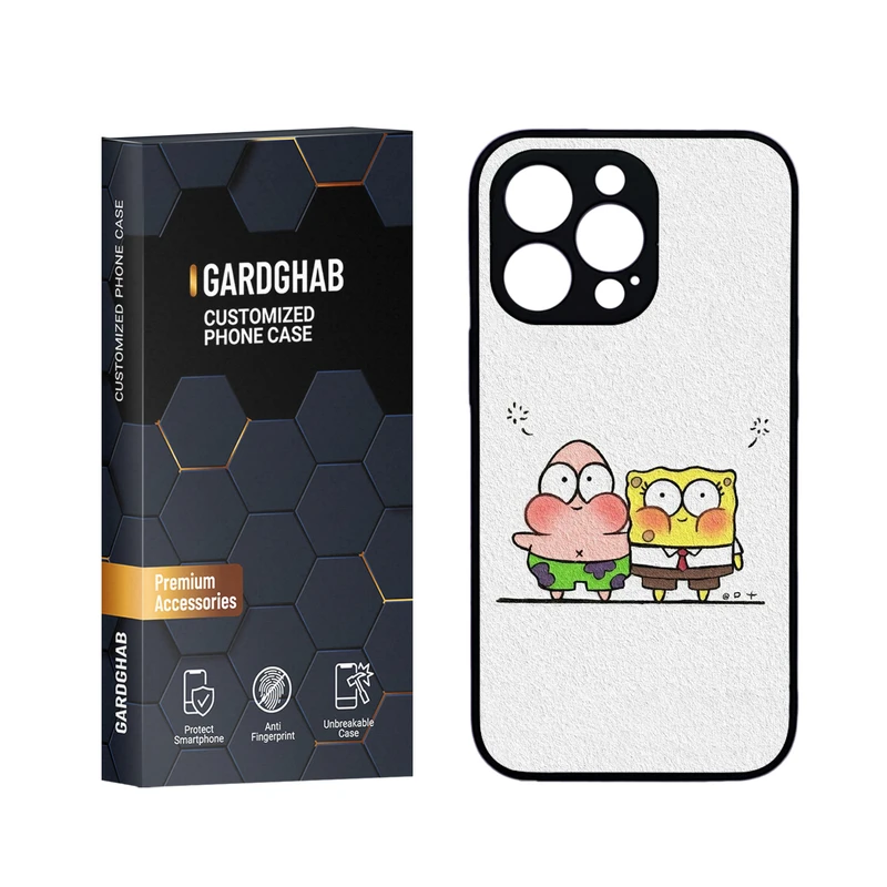 کاور گارد قاب مدل دورژله ای پشت گلس فانتزی مناسب برای گوشی موبایل اپل iPhone 13 Pro