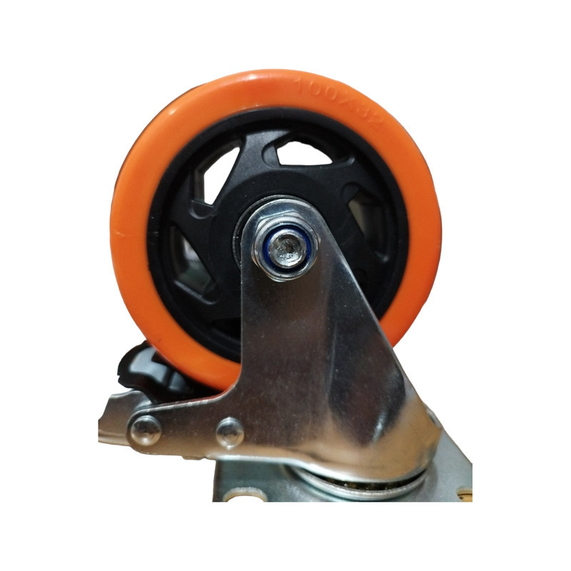 چرخ کفی‌گردان مدل ترمزدار کد 3-59-POL-125GT