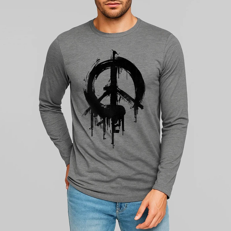 تیشرت آستین بلند مردانه مدل جنگ W72