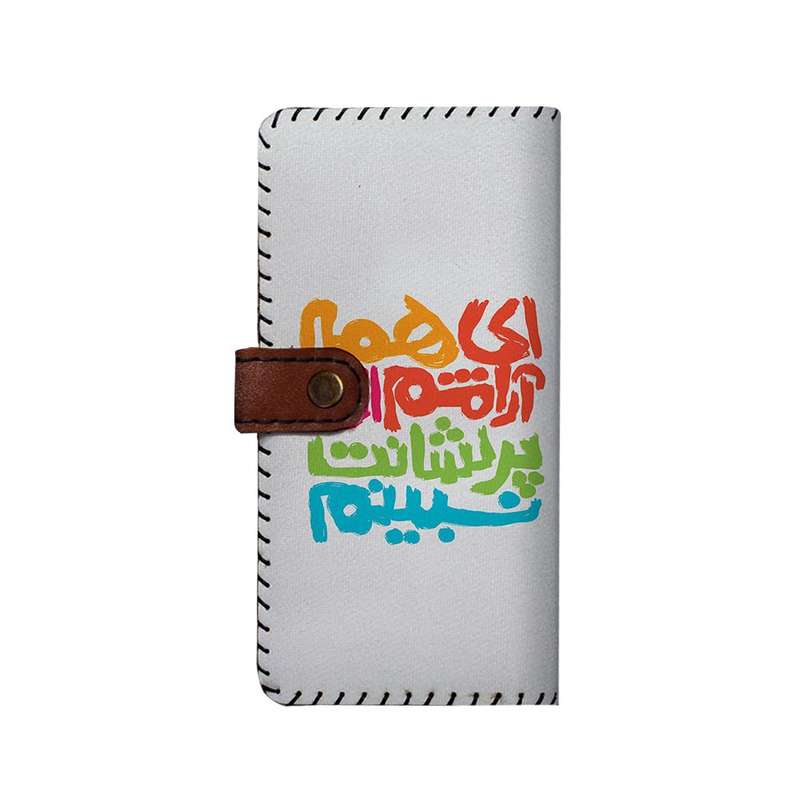 کیف پول چرمی ترمه طرحان ایده مدل بنددار کد nic015