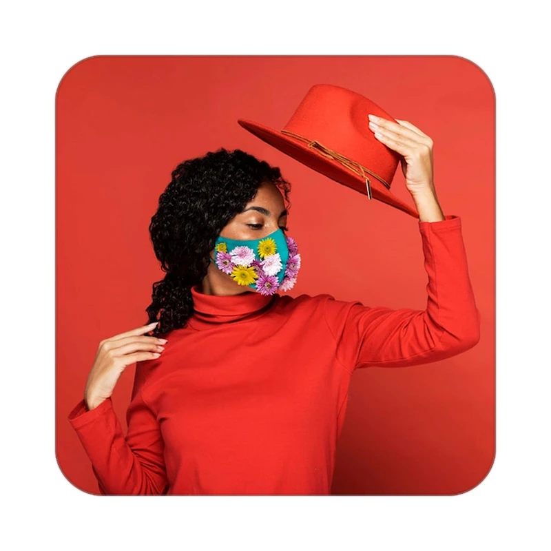 زیر لیوانی کاکتی طرح گل مدل mp19760