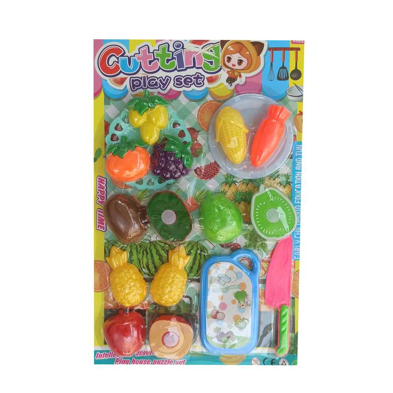 اسباب بازی مدل ست برش میوه و سبزیجات بسته 17 عددی