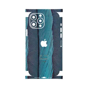 MAHOOT Turquoise feathers-FullSkin Cover Sticker for Apple iPhone 13 Pro Max