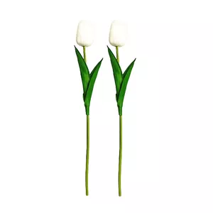 گل مصنوعی مدل لاله لمسی مجموعه 2 عددی