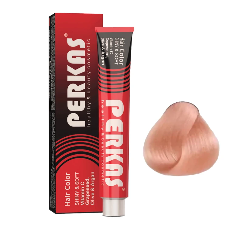 رنگ مو پرکاس شماره 10.56 حجم 100 میلی‌ لیتر رنگ فانتزی رزگلد